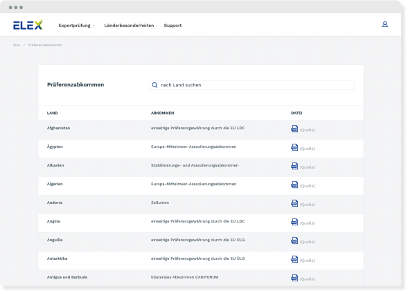 ELEX - die elektronische Exportkontrolle